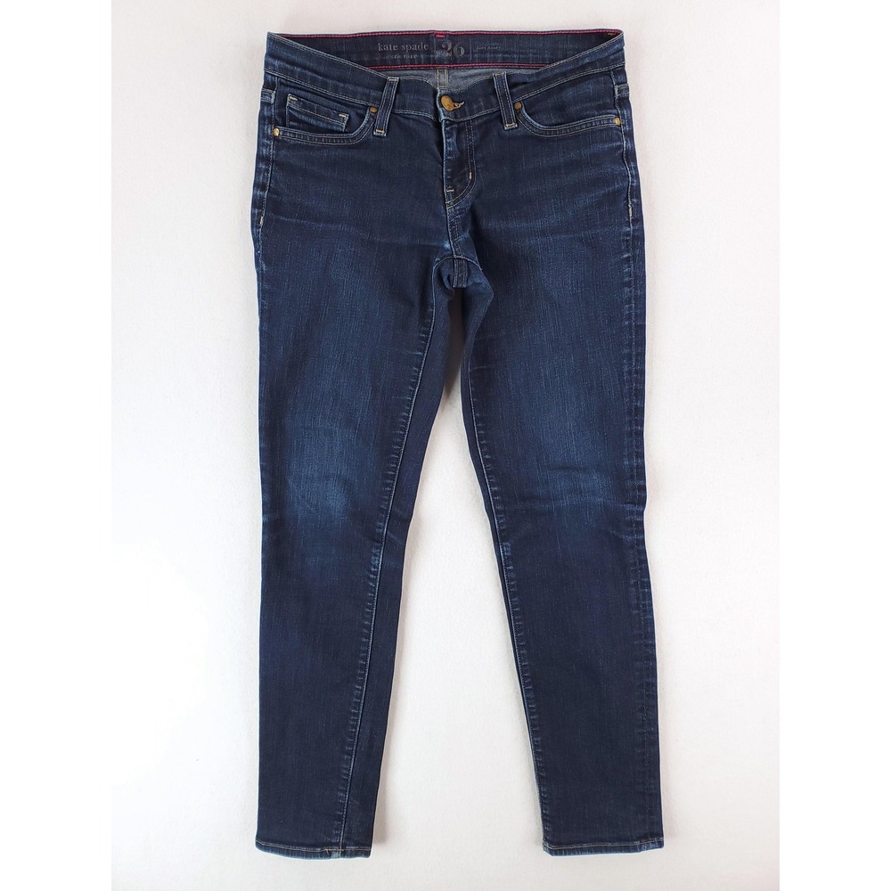 Kate Spade Jeans Womens 26 Blue Dark Rinse Broome Street Skinny Stretch Denim